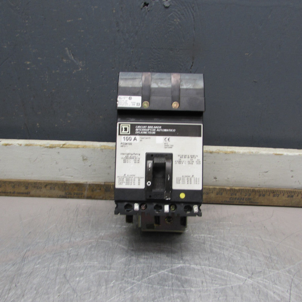 SQUARE D FC34100 , I-LINE CIRCUIT BREAKER ,3P/480V/100A, CLEAN! MAKE OFFER!
