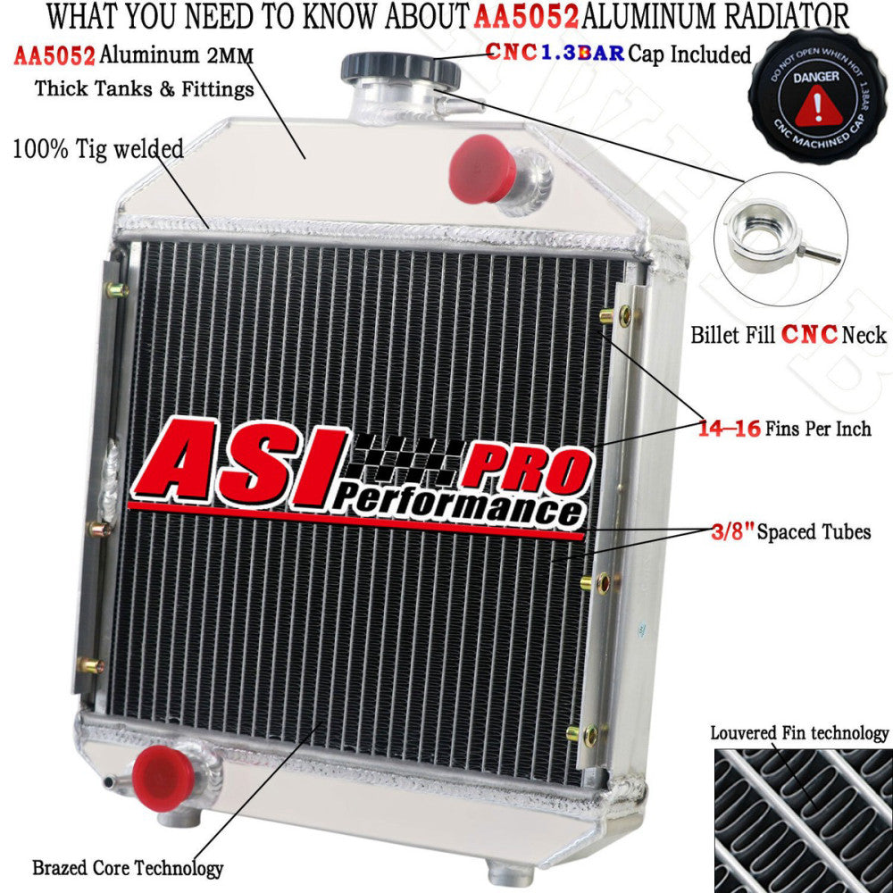 ASI Aluminum Radiator For Yanmar Tractor Models 240 1700 2000 YM240 124460-44501
