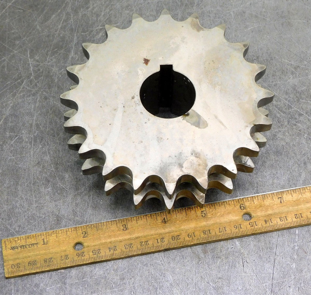 Martin D60B20H Double Roller Chain Sprocket #60 20 Teeth 1-1/4" Bore