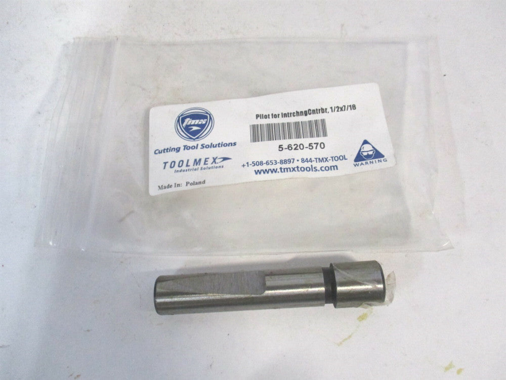TMX (5-620-570) 1/2" x 7/16" Carbon Steel Counterbore Pilot