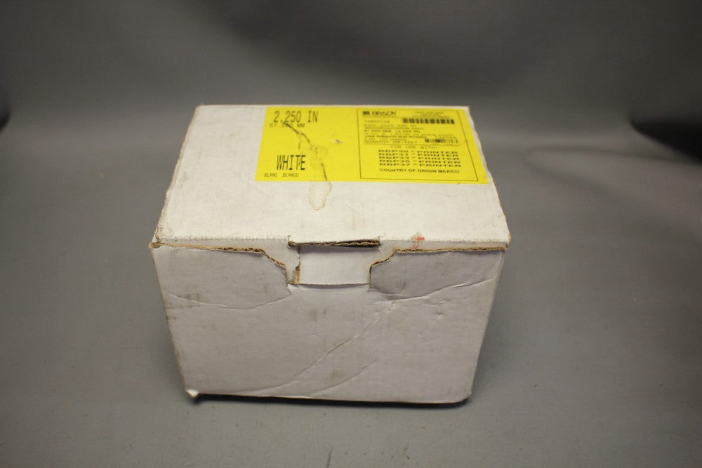 NEW BRADY INUSTRIAL VINYL LABELS 2.25 INCH WHITE  B30C-2250-595-WT