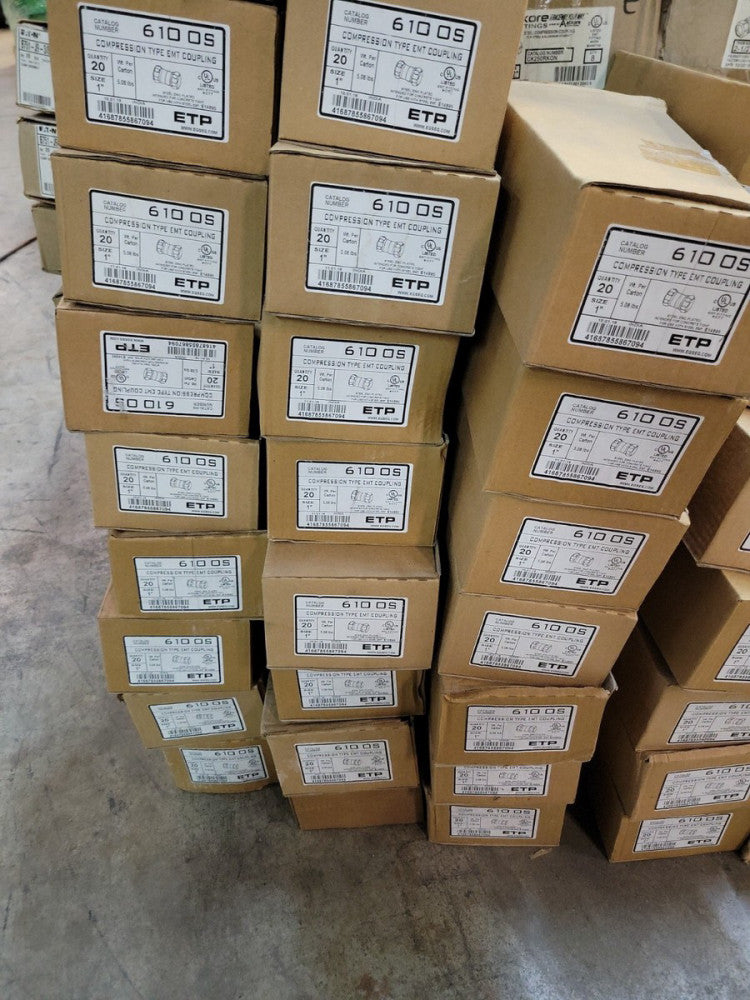1 BOX ETP 6100S Compression Type EMT 1" Couplings *Box of 20 NEW OLD STOCK