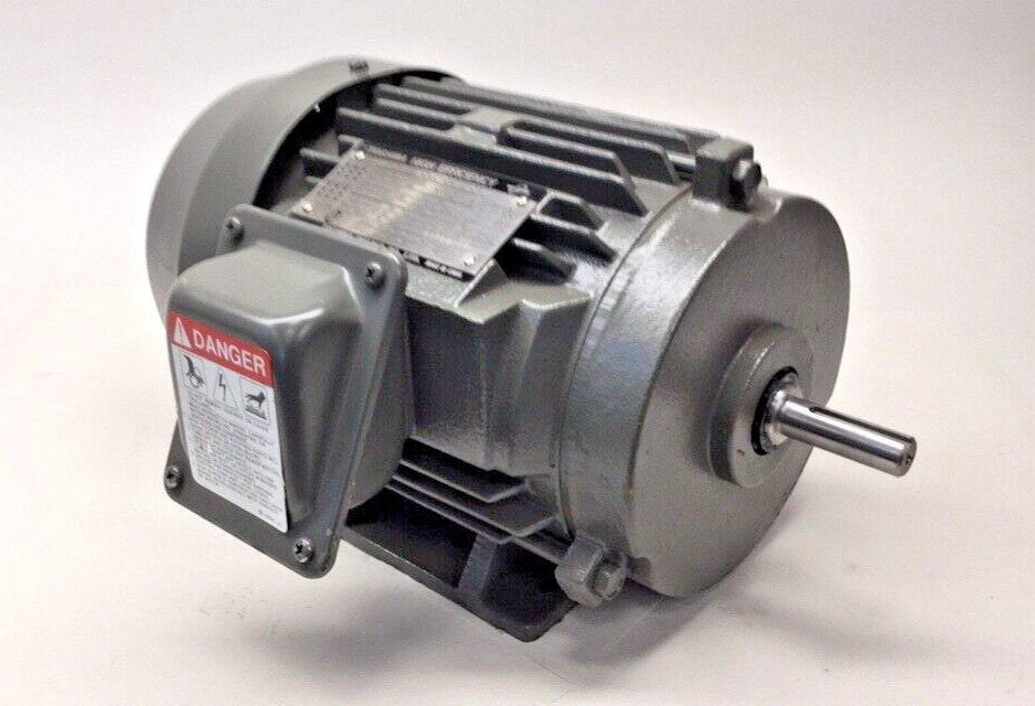 Toshiba B0012FMF2AOZ Used Electric Motor 3ph 1hp 230/460V 3490rpm 56/56H TEFC