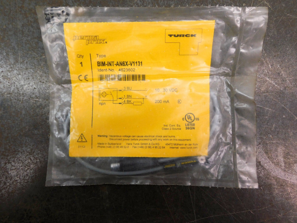 TURCK BIM-INT-AN6X-V1131 Ident # 4623602 Cable Cord Wire