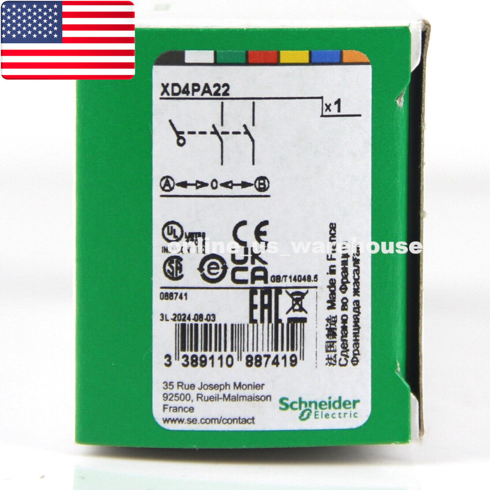 Brand New SCHNEIDER XD4PA22 2-Direction Joystick Controller - US Stock