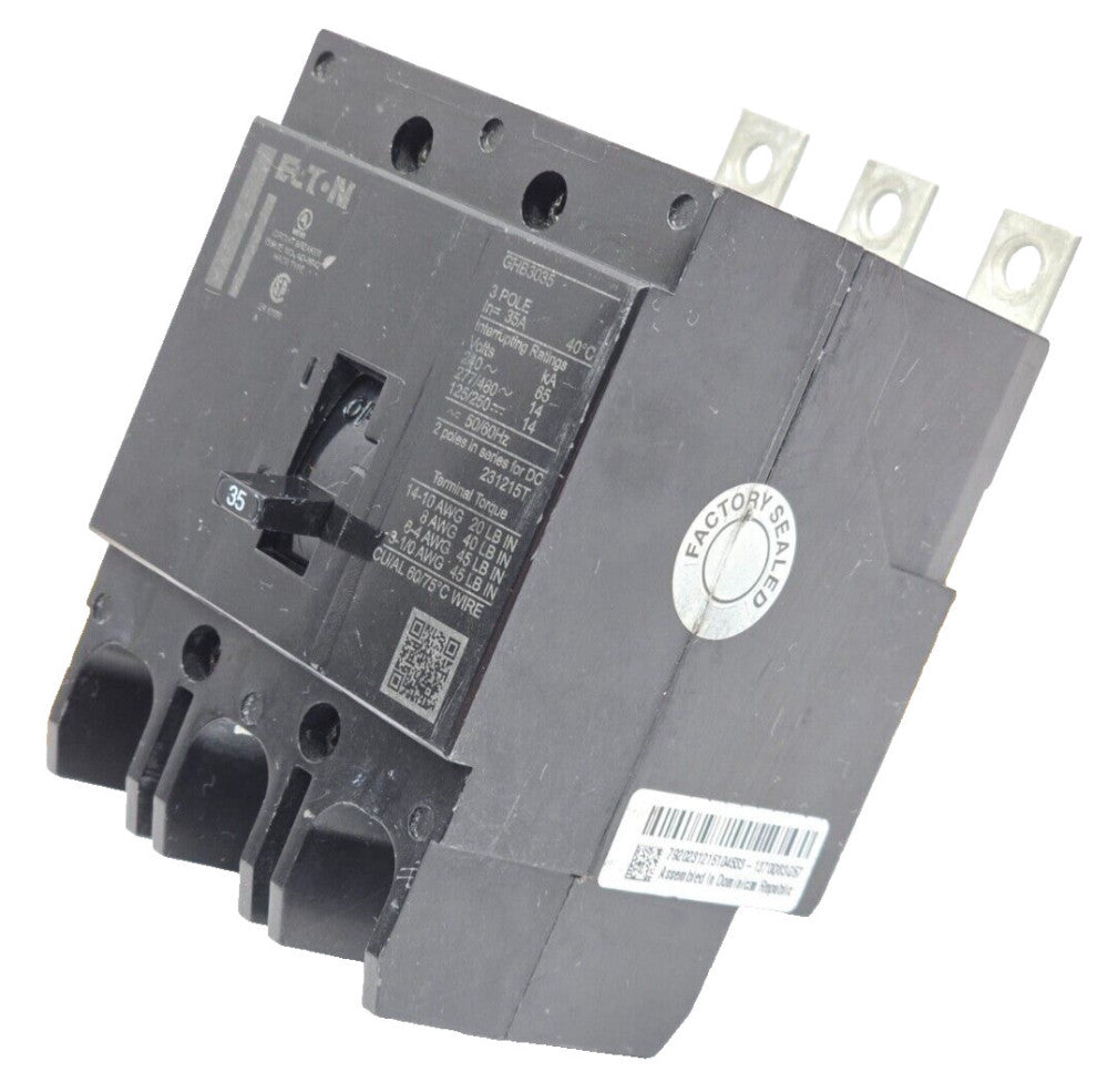 New Takeout Eaton 35 Amp Bolt-On Circuit Breaker 480/277 VAC 3 Pole  GHB3035