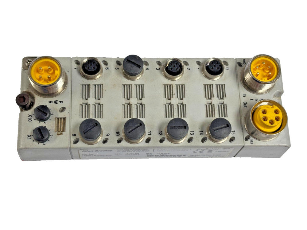 ALLEN BRADLEY 1732D-16CFGM12MN PLC MODULE-RACK I/O BLOCK 16 POINT