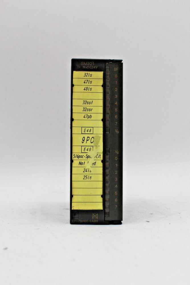 Siemens 6ES7 321-7BH00-0AB0 Simatic S7 Optically Isolated Digital Input Module