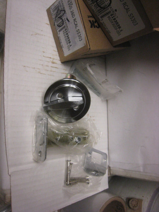 2 Kwikset Safe Lock one sided Deadbolt SD9300 26D RCAL RCS, Satin Chrome Free PM