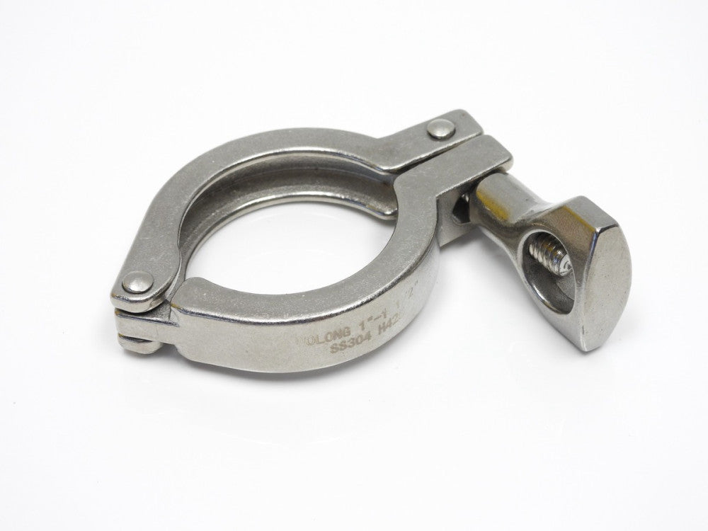 (Lot of 12) 1" & 1-1/2" SS304 Sanitary Wing Nut Clamp H425 Stainless Steel
