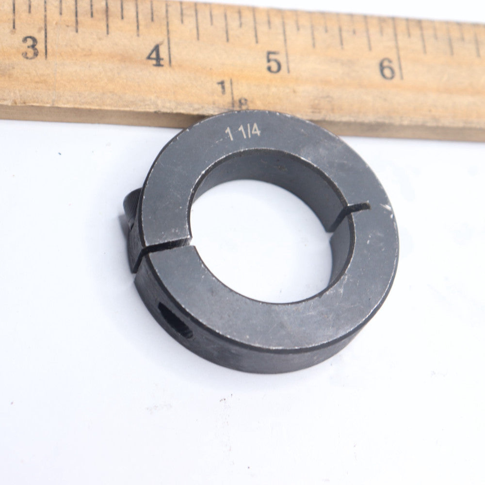 Clamp Collar Mild Steel Black Oxide 1-1/4"