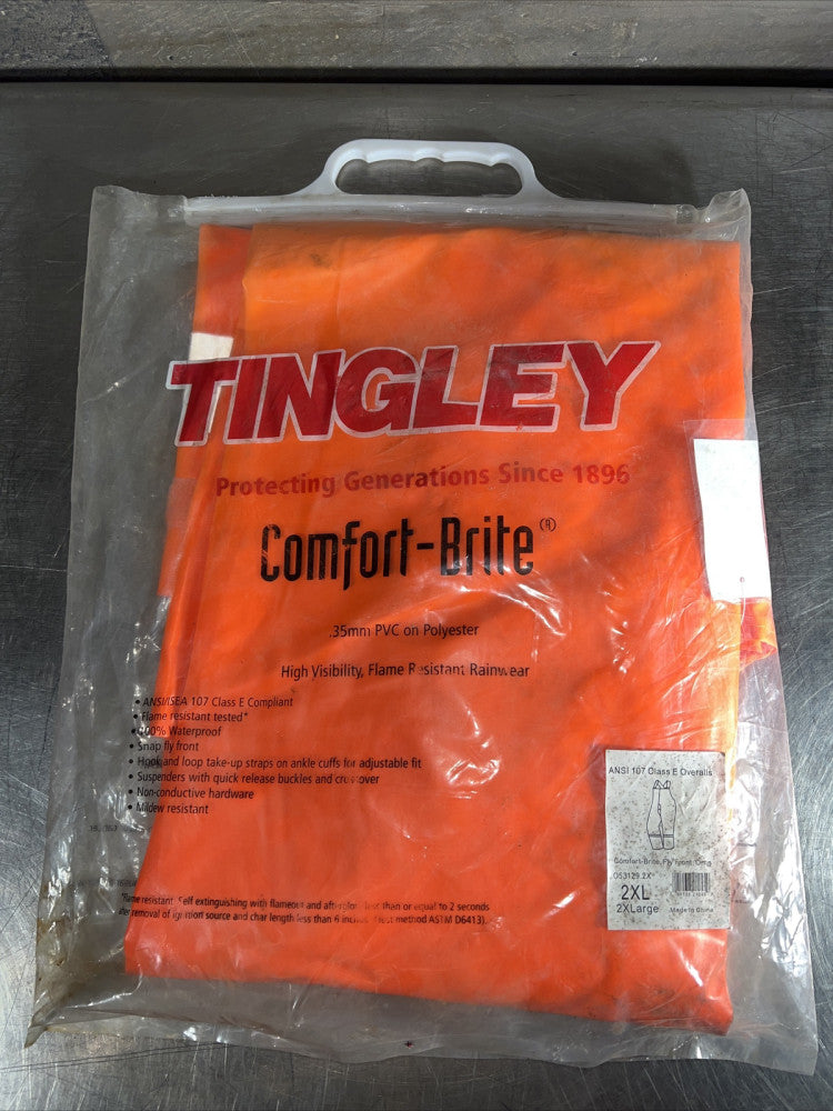 Tingley 053129 2XL Comfort Brite High Visibility Flame Resist Safety Overall