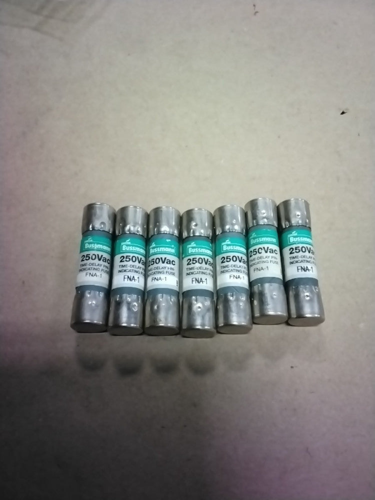 Bussmann FNA-1 Fuse Time Delay, Lot Of 7