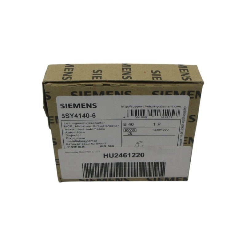 SIEMENS 5SY4140-6 230/400V 40A NSFS