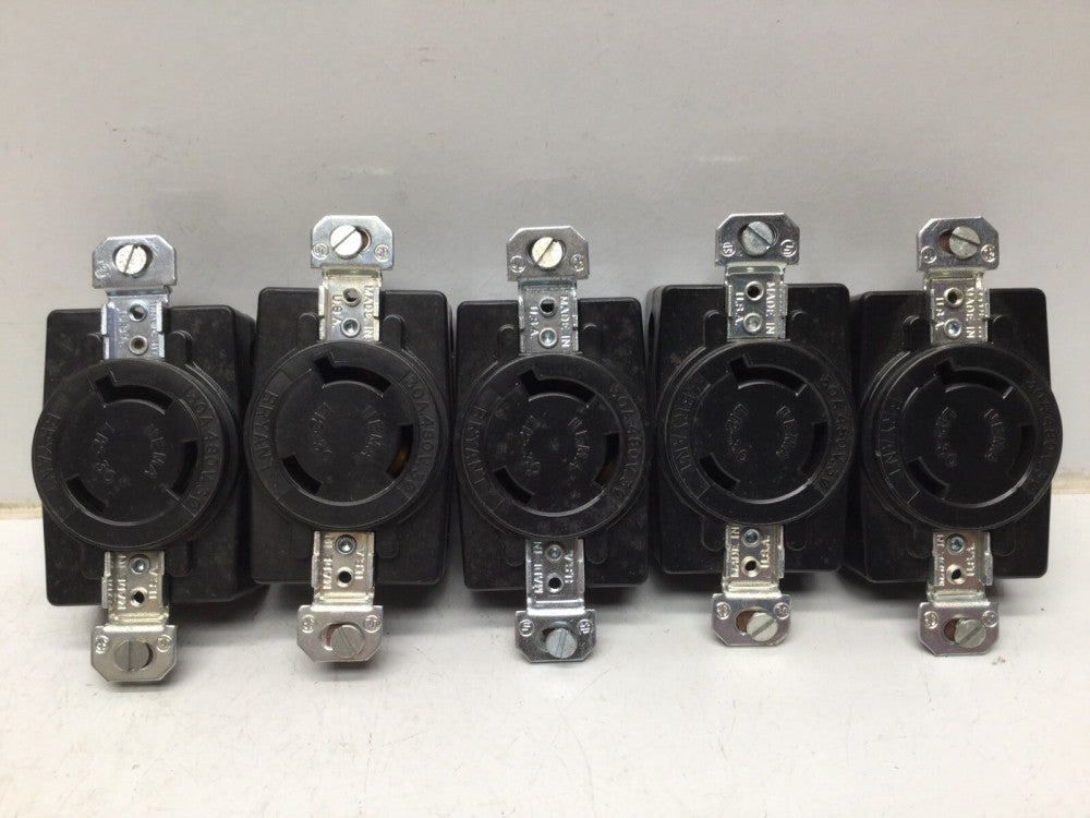 Bryant 71230-FR 30A-480V.30 Nema L12-30 Locking Receptacle (Lot of 5)