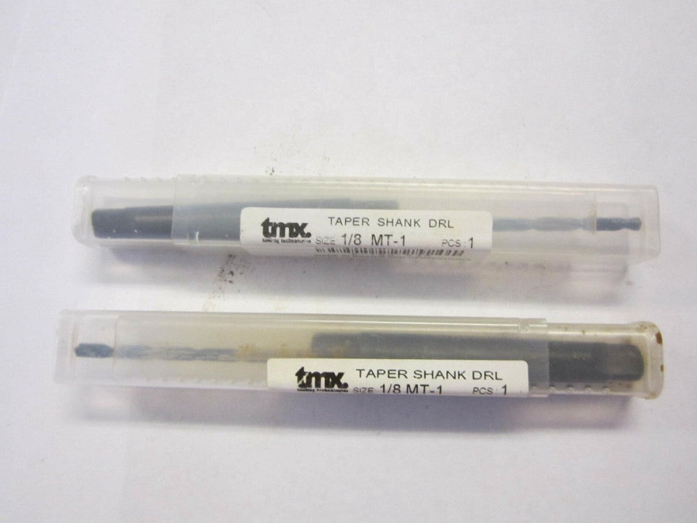 TMX 1/8" 1MT 118° Point HSS Taper Shank Drill Bits Qty.-2