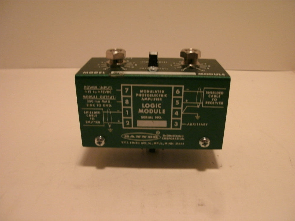 BANNER MB4-2 LOGIC MODULE PHOTOELECTRIC AMPLIFIER 12/18VDC 250mA 16330