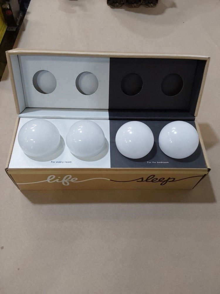C BY GE A19 C-Life (2) and C-Sleep (2) Smart LED Light Bulb , 4-Pack