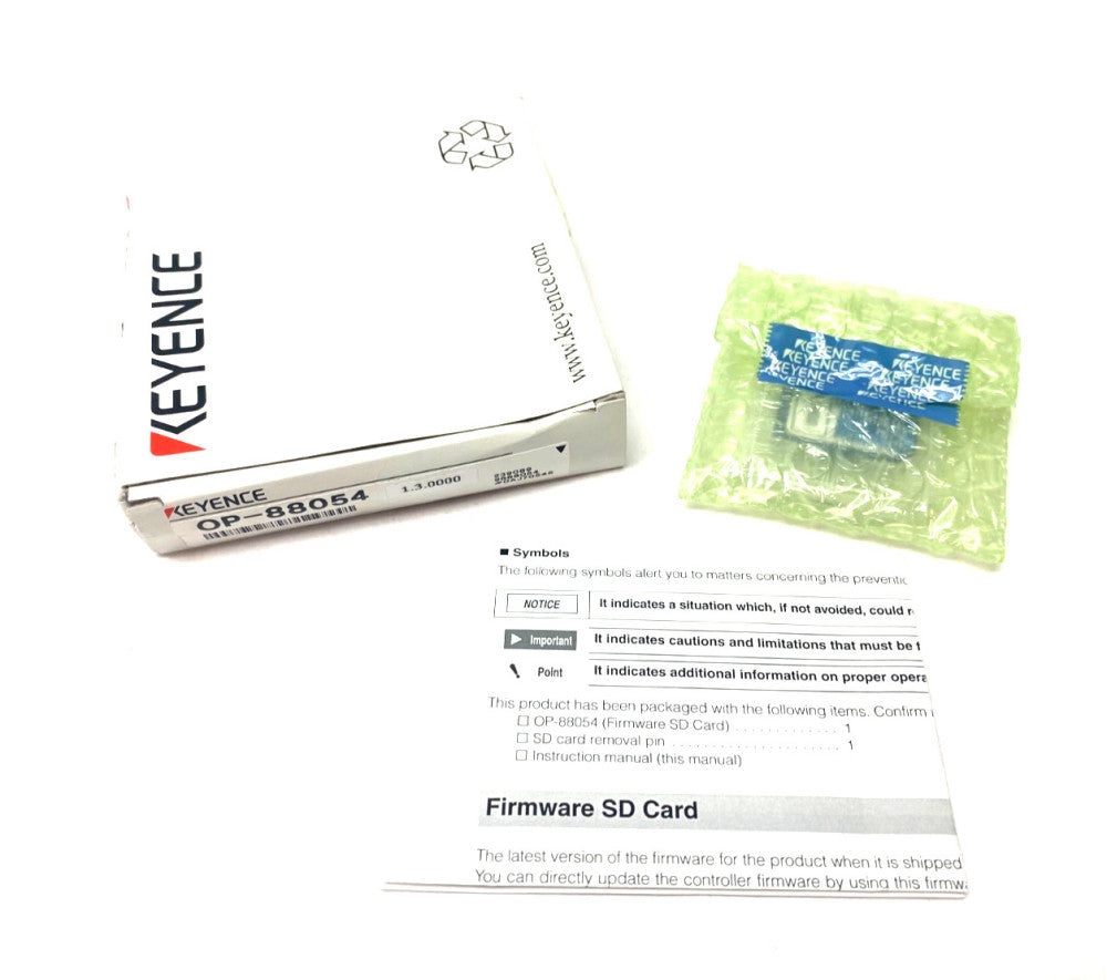 Keyence OP-88054 Firmware SD Card