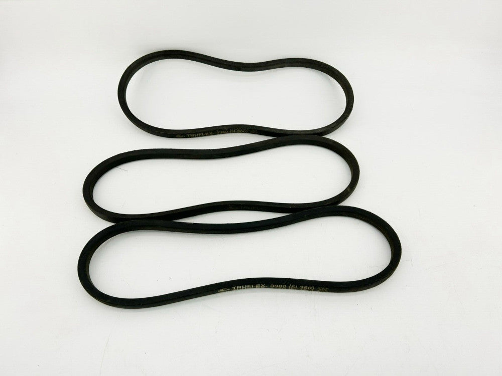 Lot of 3 New Gates 5L360 V-Belts, 36" Outside Length, 21/32" Top Width