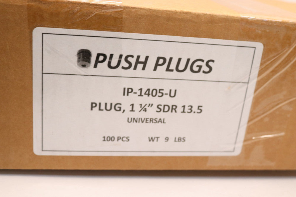 (100-Pk) Universal Push Plugs SDR 13.51-1/4" IP-1405-U