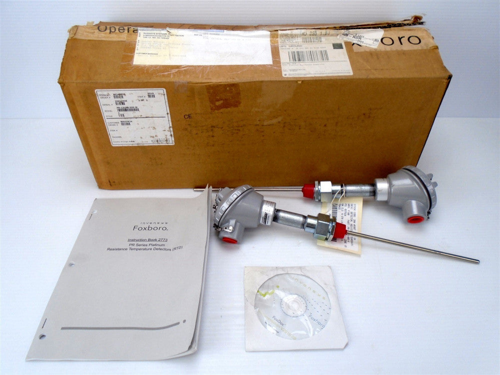 (2) FOXBORO PR-13USS-006-W Platinum Resistance TEMPERATURE DETECTOR Thermocouple