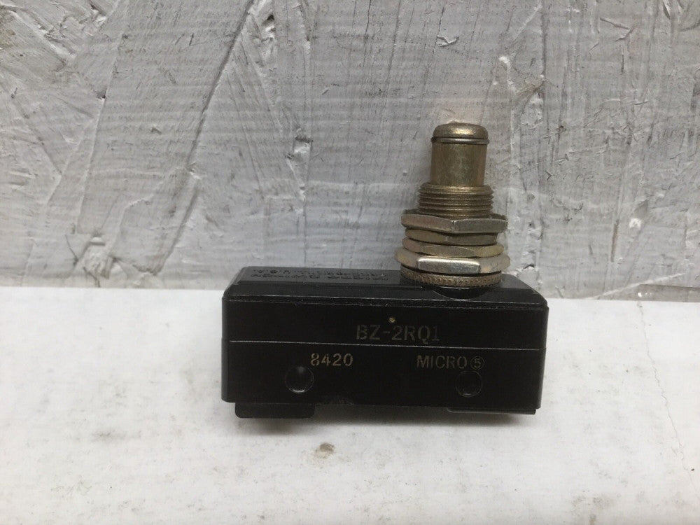 Micro Switch BZ-2RQ1 Overtravel Plunger Limit Switch 15A 125, 250 or 480 VAC