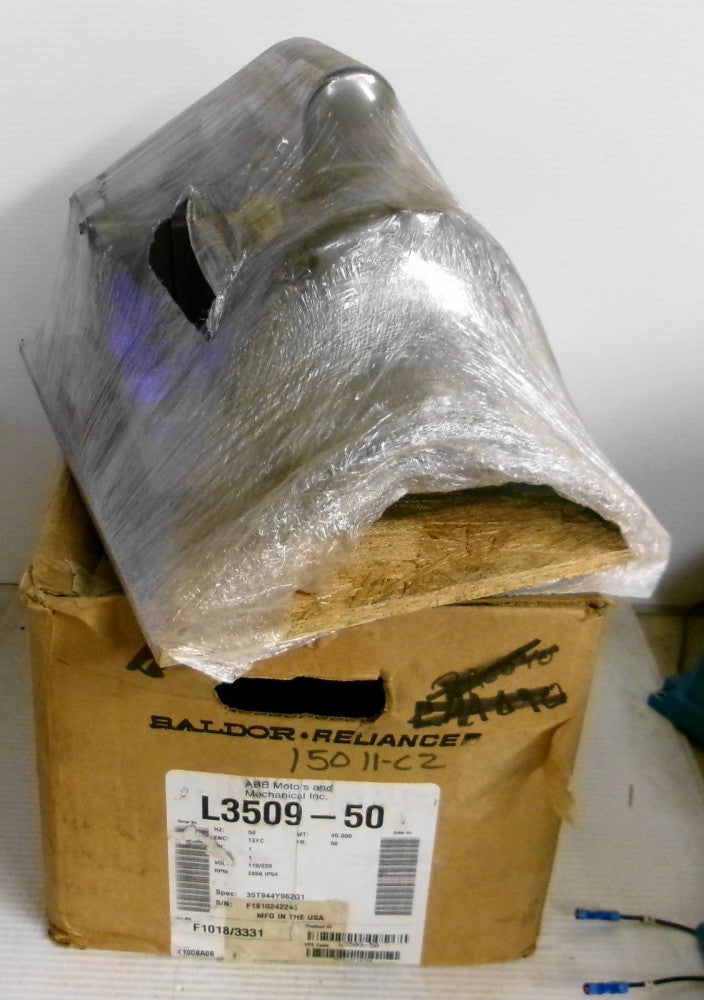 Baldor ABB L3509-50 Motor 50Hz 1PH 1HP 110/220V 12.6/6.3A 2850RPM IP54