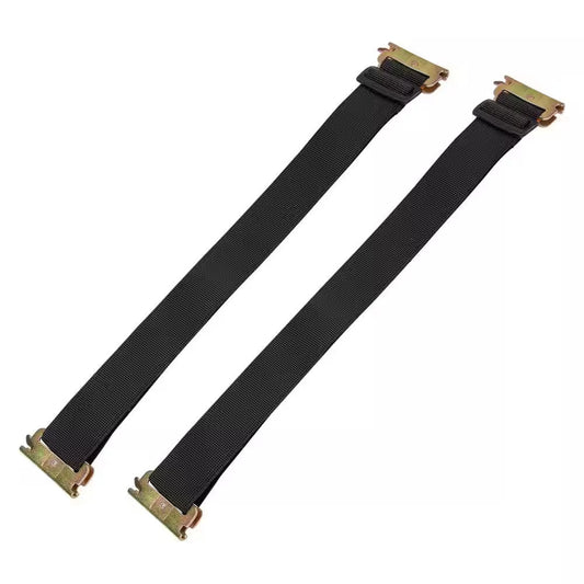 22 - 32 In. Black Adjustable Track Bungeex Bungee Strap for E-Track and X-Track