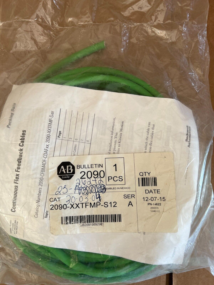 ALLEN BRADLEY 2090-XXTFMP-S12, CONTINUOUS FLEX FEEDBACK CABLE. MAKE OFFER!