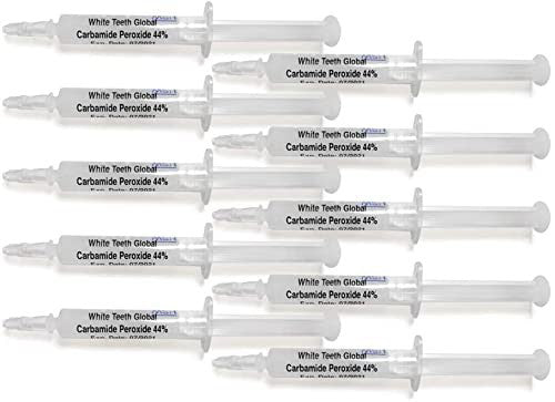 10 Syringes (3ml) New Strongest 44% Carbamide Peroxide Teeth whitening Gel... 