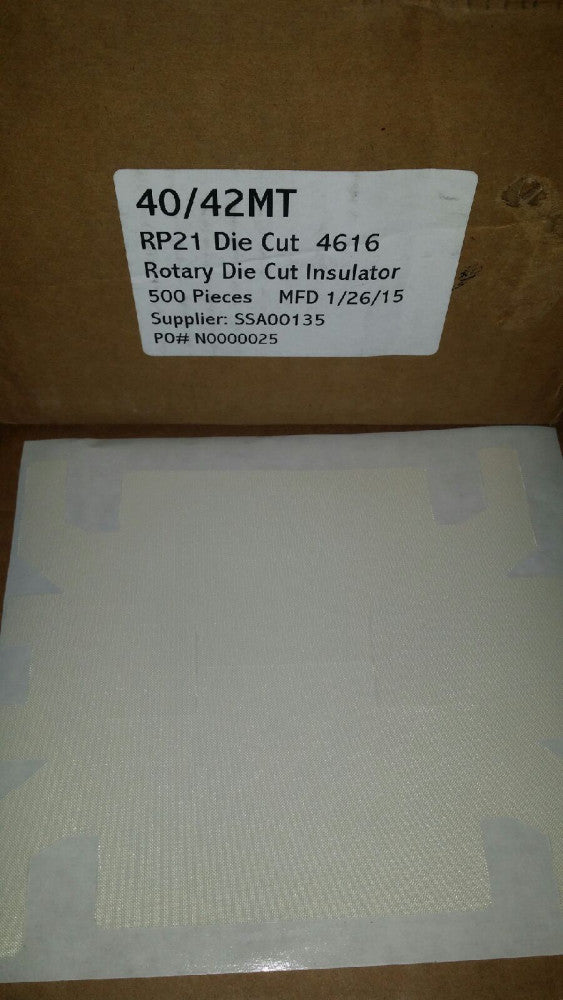 Mueller Die Cut Solutions   Insulators 40/42mt rp21die cut 4616 ( Quanity 500)