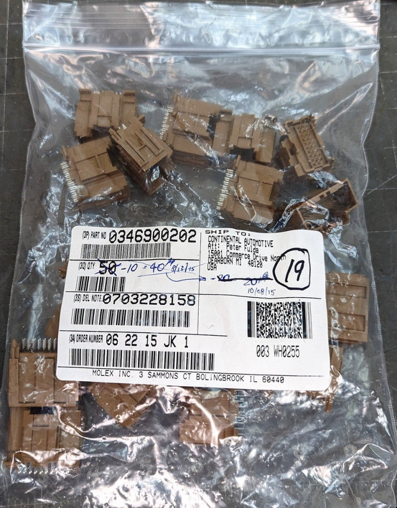 (19) 0346900202 MOLEX CONNECTORS [Z4B4]