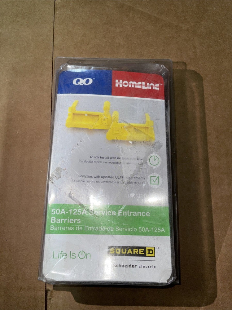 1- PKSB1HACP, QO/Homeline, service entrance barrier, ACCESORY 150A to 225A NEW