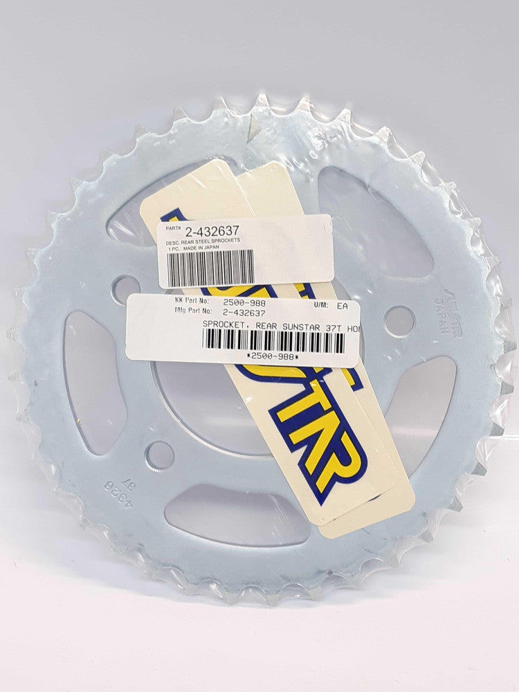 Sunstar 2-432637 Steel Rear Sprocket Honda 37T 