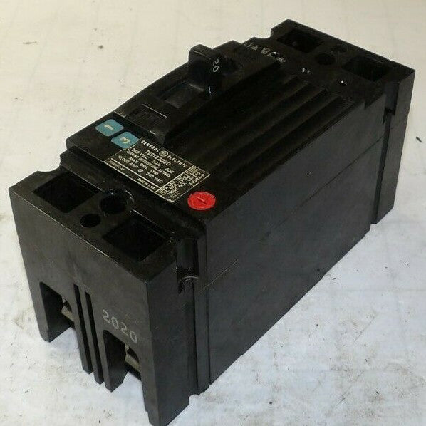 GENERAL ELECTRIC GE 20 AMP CIRCUIT BREAKER 240 VAC 2 POLE  TEB122020