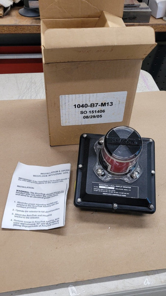 Westlock Controls 1040-B7-M13 Accutrak Dual Display Monitor