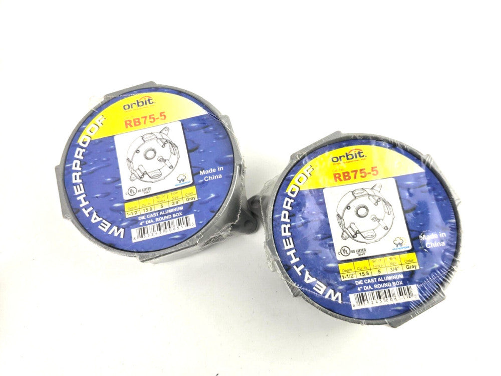 2pcs Orbit RB75-5 4" Weatherproof Round Box