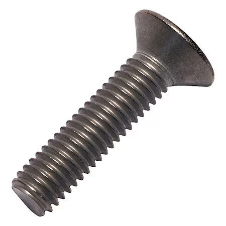 Allied Titanium 0107523 M6-1.00 X 25 Mm Phillips Flat Machine Screw, Plain