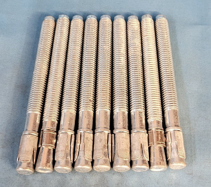 CONCRETE WEDGE ANCHOR  SIZE: 1/2" - 13 X 5-1/2"  (LOT OF 9)