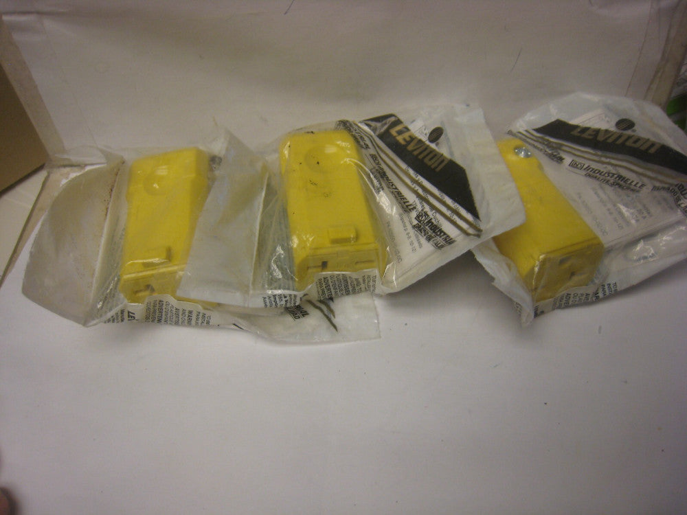 3 yes all 3 Leviton 2-Pole 3-Wire Grounding Connector 081-5459VY