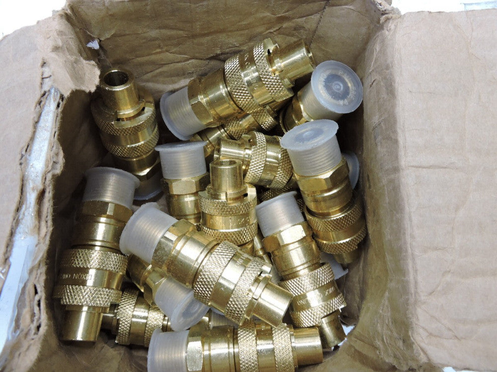 (Lot of 19) - Dixon Valve 6DM6-B Brass Automatic 3/4" Coupler x 3/4" - 14 NPTF