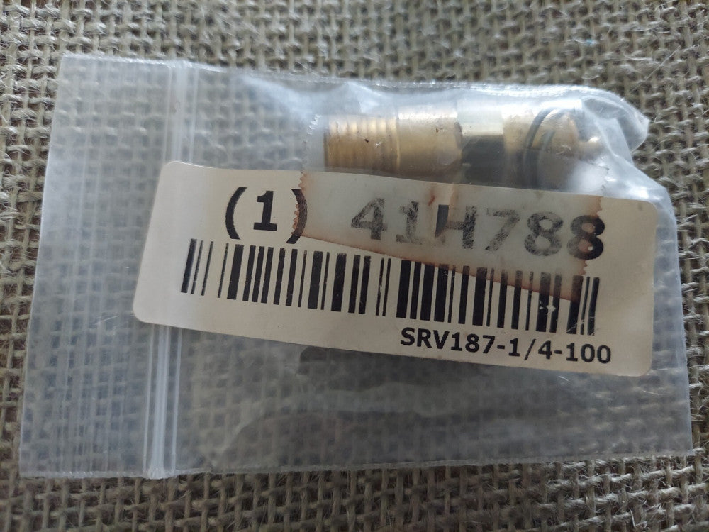CONRADER SRV 187-1/4-100 Air Compresser Relief Valve.