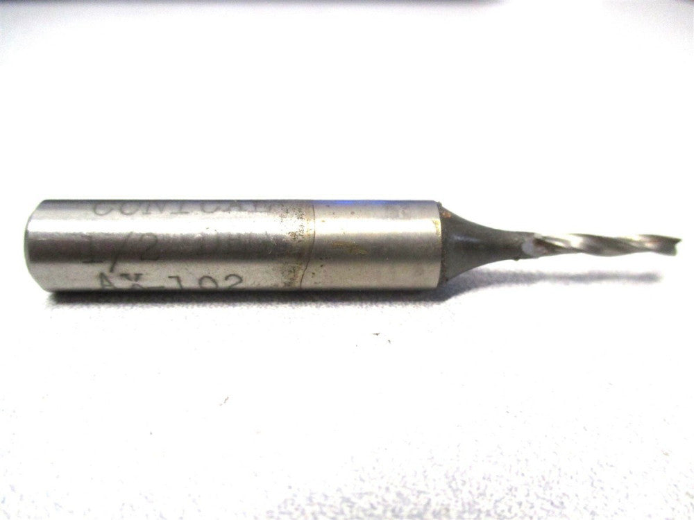 Conical (AX-102) .102 x 3/8 x 1/2 x 2-5/8 5° Angle 3F RH HSS Tapered End Mill