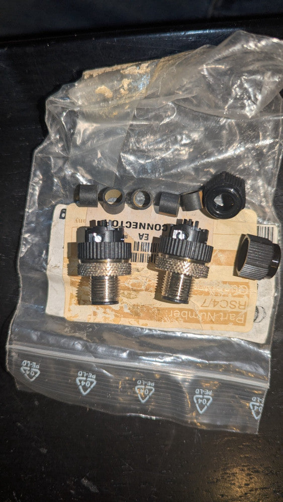 (2) Lumberg Automation RSC 4/7 M12 4-Pin Field Wireable Connectors