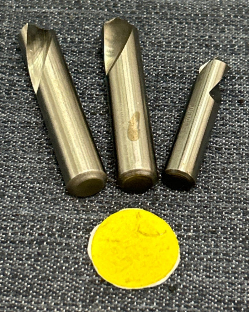 KEO  SPOTTING DRILL 2 FLUTE ASSORTED SIZES  LOT OF 3