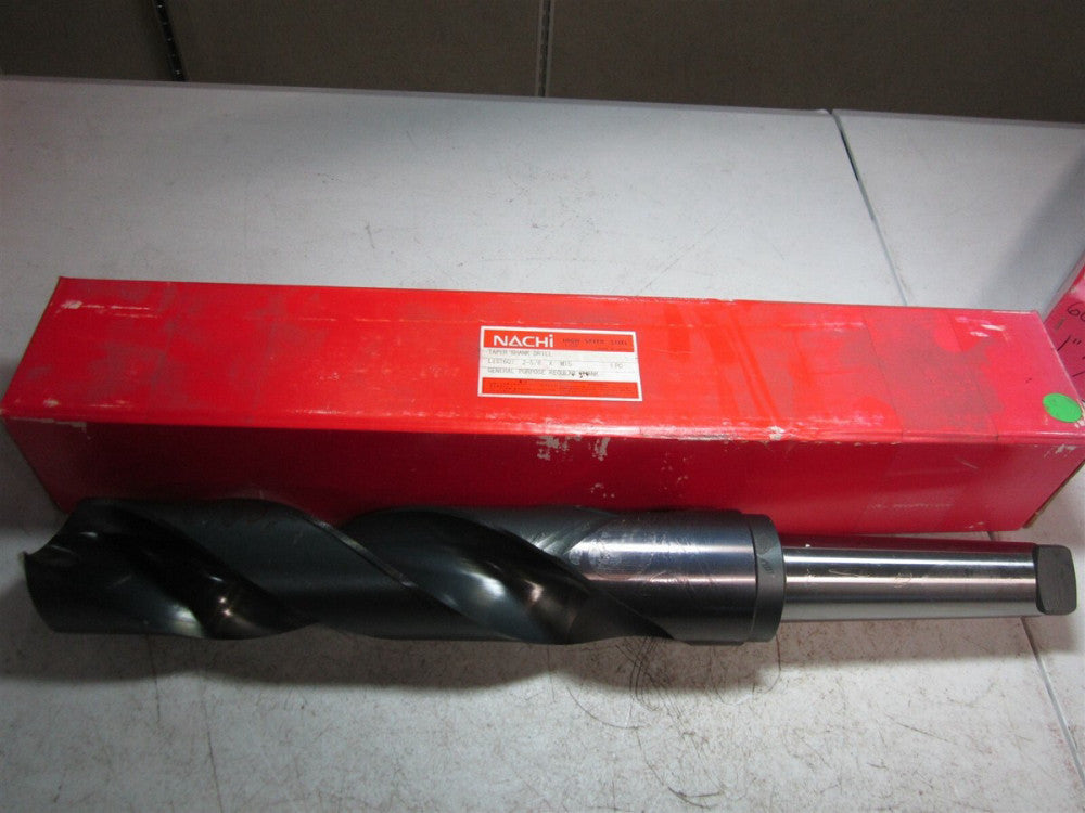 Nachi (1270939) 2-5/8" Size, 5MT 118° High Speed Steel Taper Shank Drill