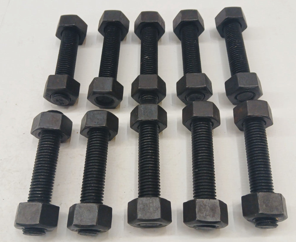 THREADED ROD 3/4-10 X 4-1/4 GRADE B7 W/3/4 NUT GRADE 2H  LOT OF 10