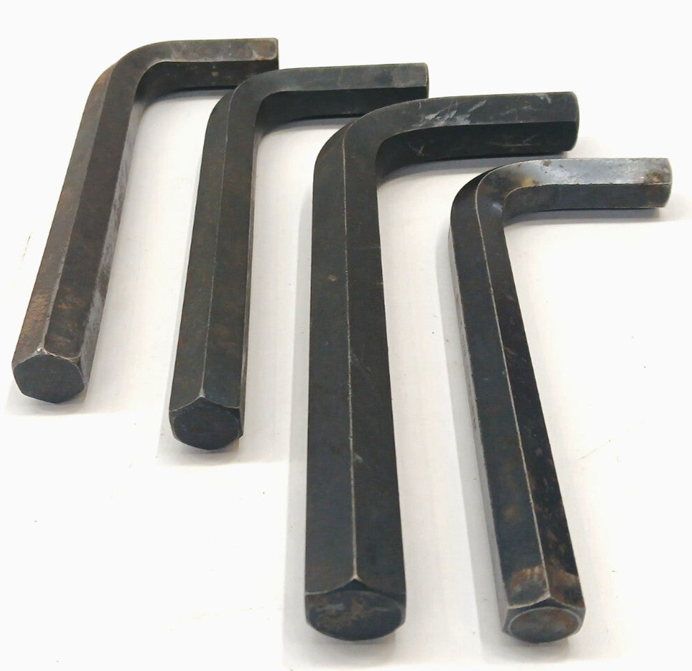 ALLEN WRENCHES ASSORTED LOT OF 4  STEEL L SHAPED