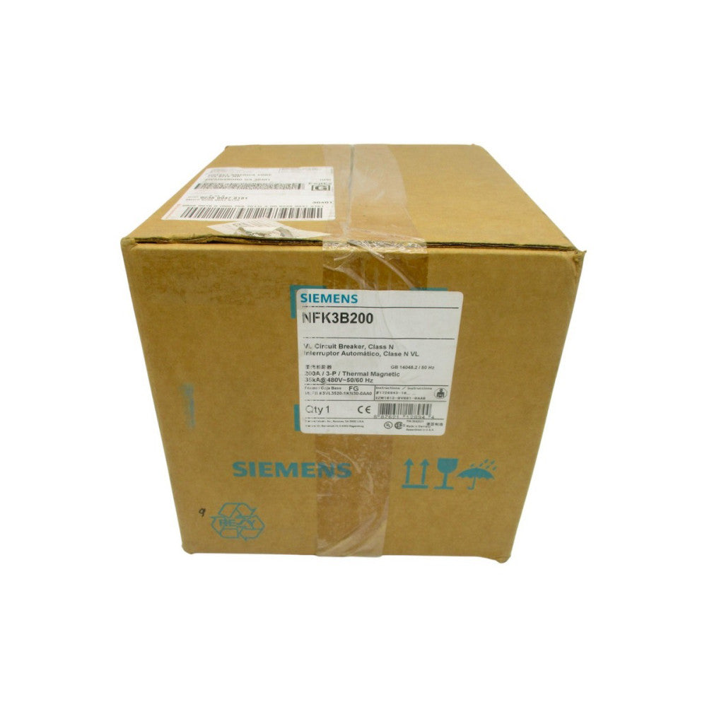SIEMENS NFK3B200 3VL3520-1KN30-0AA0 480V 200A NSFS